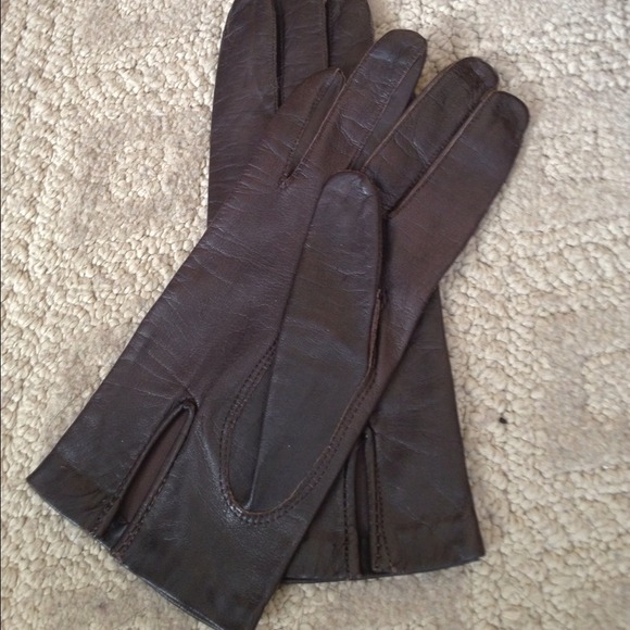 Portolano brown leather gloves - Picture 4 of 4