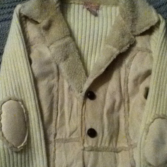 Shearling Sweater Jacket