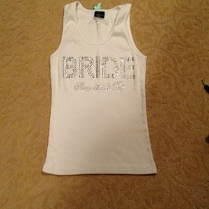 Victoria's Secret white bride tank top