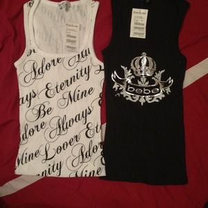 BUNDLED😉Bebe Tanktops authentic Size XS