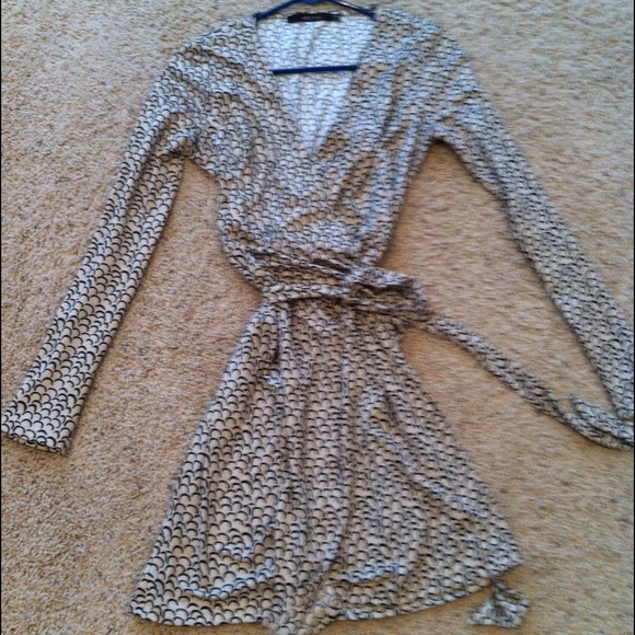 Long sleeve wrap dress and j crew top...reserved