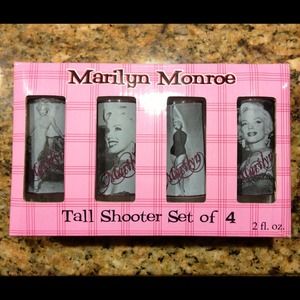 Four shot glasses brand new never used