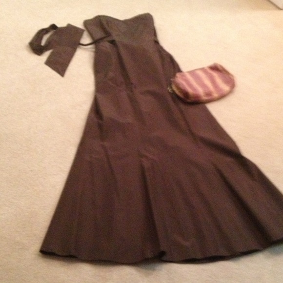 Laundry strapless evening gown