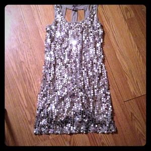 Silver sequence dress