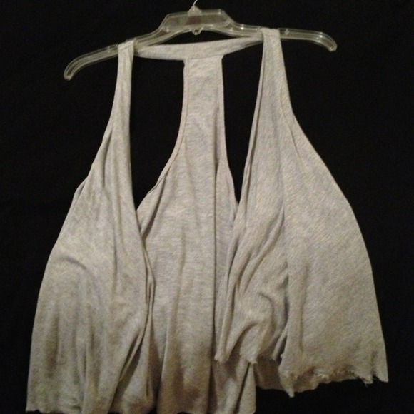 Grey sleeveless cover up