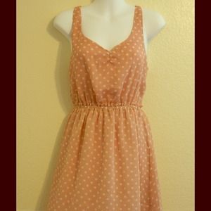 🎯Sold!!! Cute Mauve Polk a dot dress