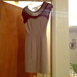Black and grey dress