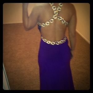"REDUCED" purple evening dress "HOT"