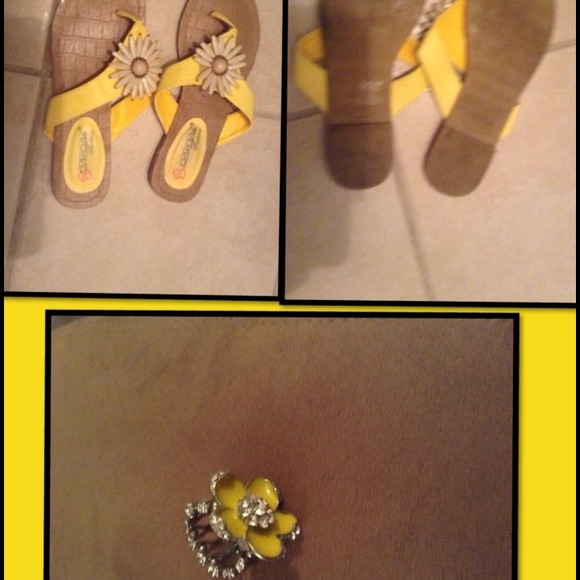 Bundle! Ring and flip flops
