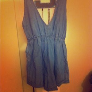 Denim Romper
