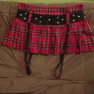 ~~REDUCED~~Red plaid Tripp skirt