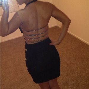 "REDUCED" panoply short evening dress size 4 "HOT"