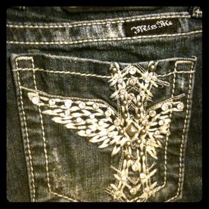 Miss Me Bootcut Jeans in Vintage Blue