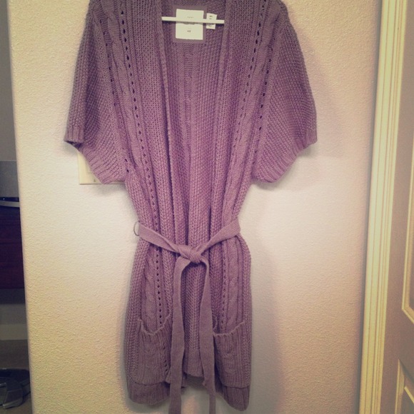 H&M knit cardigan in taupe sz S