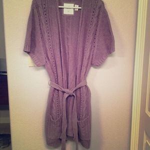 H&M knit cardigan in taupe sz S
