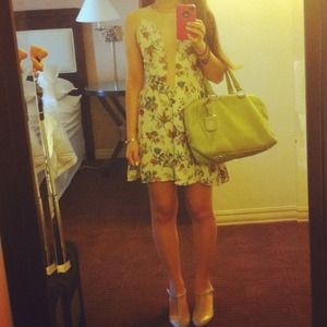 For Love & Lemons Lulu Dress in Cream Floral