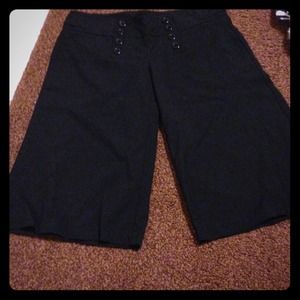 **REDUCED**Charlotte Russe black flared capris