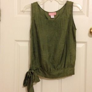 ⭐️ Tie-waist silk blouse