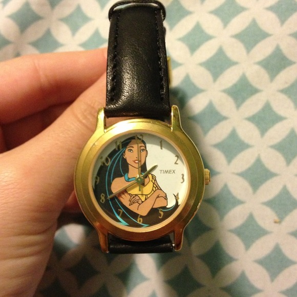 Black Pocahontas leather watch