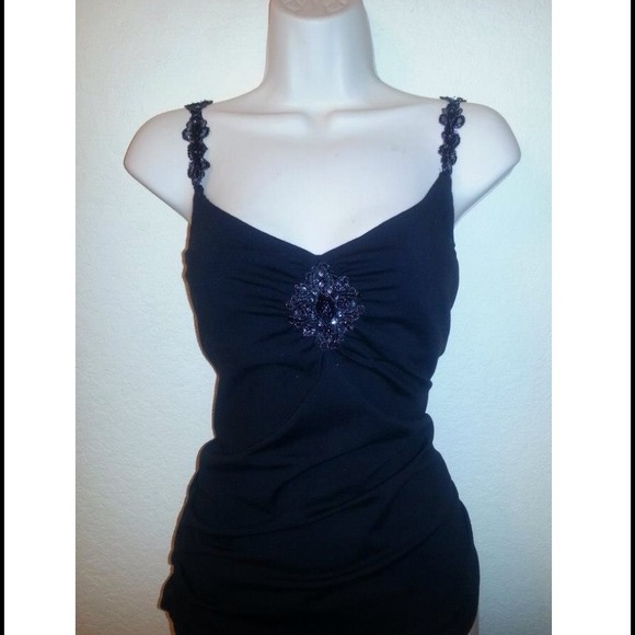 Cache Sequin Top