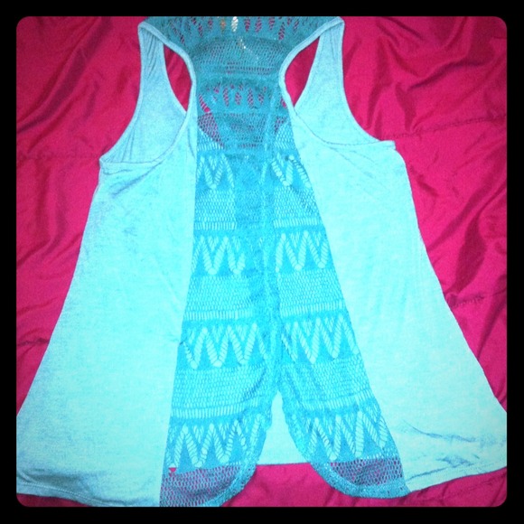 Baby blue tank top