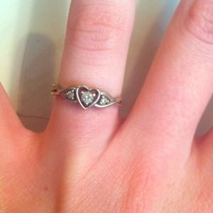 Sterling silver and DIAMON RING. Cheap cheap cheap