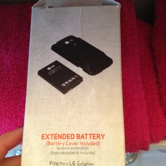 Extended battery for lg enlighten or droid