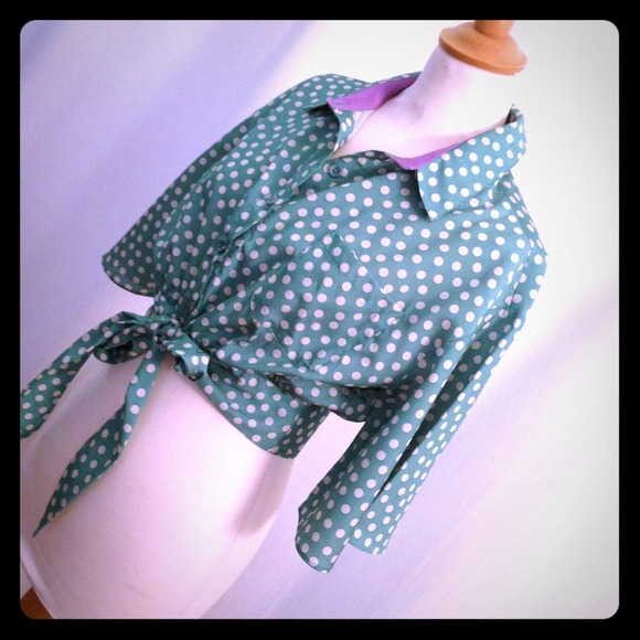 BUNDLED for @TITINE13 spotted retro tie shirt S