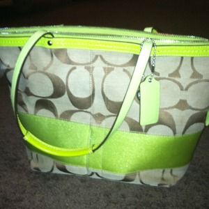Authentic Barely used Beautiful spring Coach purse