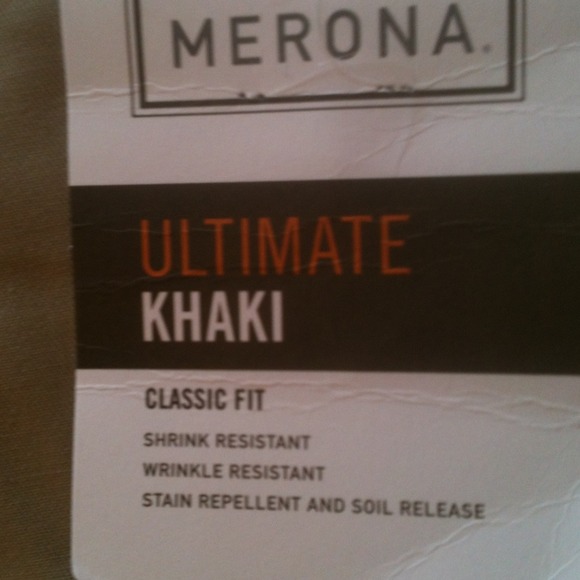 Men's khaki dress pants NEW WITH TAGS!! - Picture 3 of 3