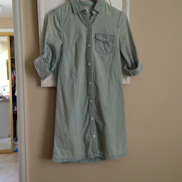 💤RESERVED💤JCrew Denim Shirt Dress