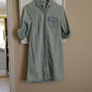 💤RESERVED💤JCrew Denim Shirt Dress
