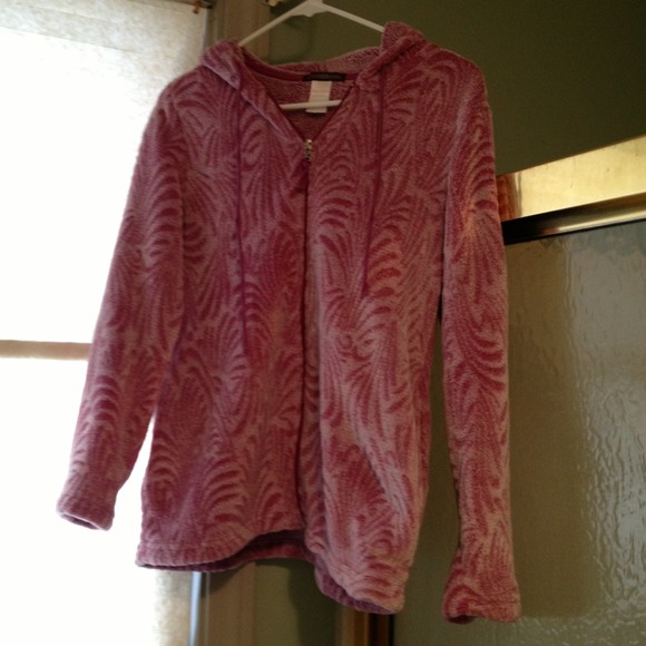 Fleece hoodie by Stan Herman. Beautiful color - Picture 1 of 3