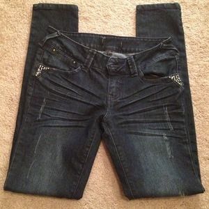 🚫Dark wash skinny jeans🚫