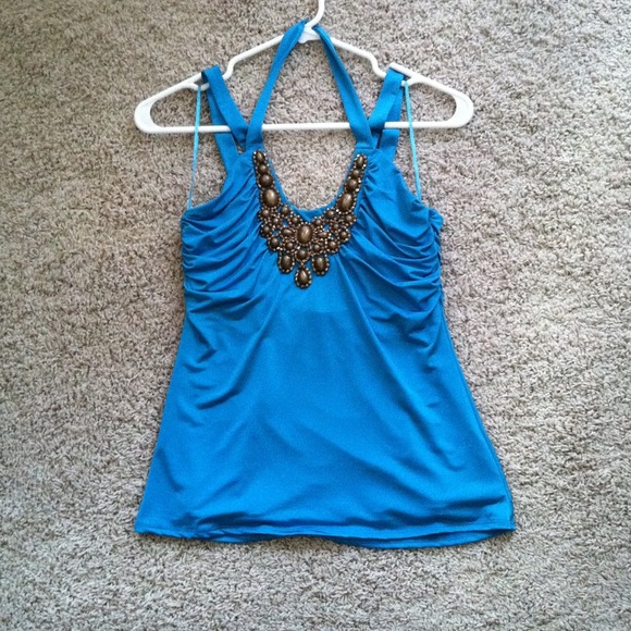NWT Cache beaded top