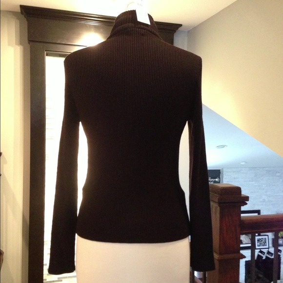 🚫SOLD🚫Sexy💄Ribbed Faux Leather Sweater Jacket - Picture 2 of 4