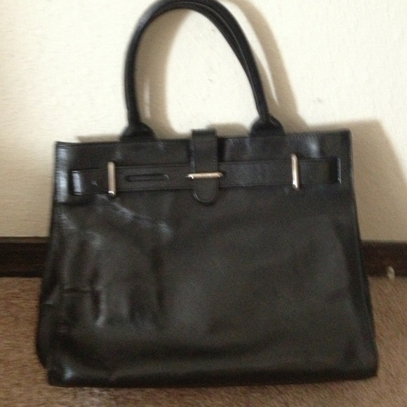 Small leather tote