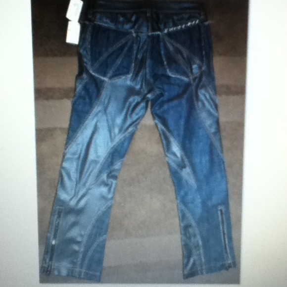 Versace Runway Cropped Patch Jeans - Picture 3 of 4