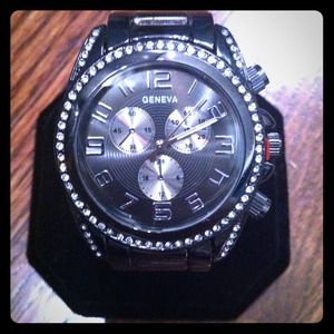 Black Geneva Watch