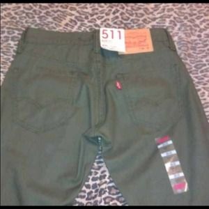 Levi's Olive Army green Straight leg pants