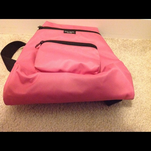 SOLD----Hot Pink Kate Spade microfiber backpack - Picture 4 of 4
