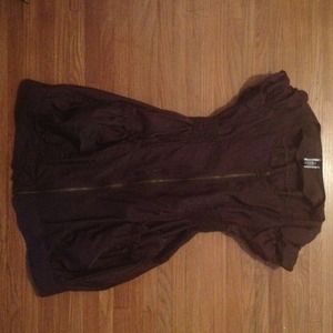 Chocolate brown mini dress