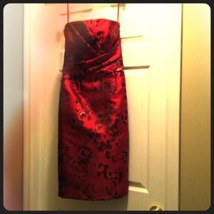White House Black Market red dress size 4