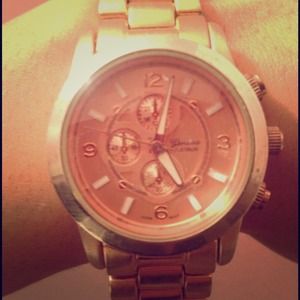 Rose Gold Platinum Boyfriend Watch