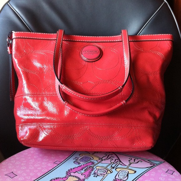 💥SOLD💥bundled Authentic coach tote leather bag