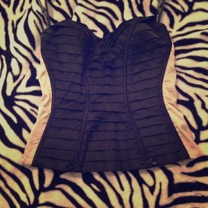 BEBE XS Boned Corset Top *REDUCED PRICE*