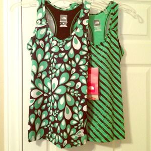 🎈SOLD🎈North Face yoga running tops- TWO TOPS