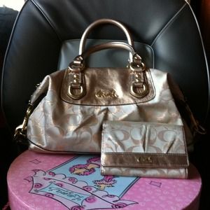 ♨SOLD♨Authentic Ashley  coach purse&wallet