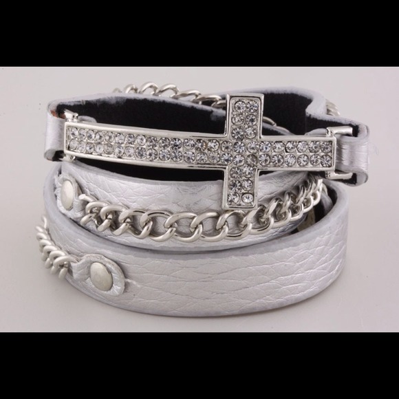 Wrap Around Cross Bracelet