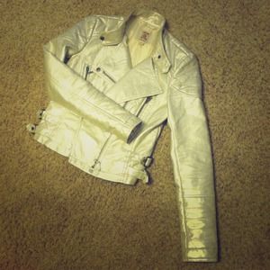 Faux Leather Motorcycle Jacket!